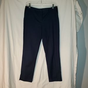 Tahari blue capri work pants stretch